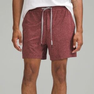 Lululemon Men’s Soft Jersey Shorts 5” Soft Bottoms Pockets Drawstring Heathered